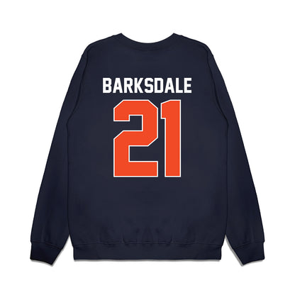 Virginia - NCAA Men's Basketball : Silas Barksdale - Vintage Shersey Premium Crewneck Sweatshirt-1