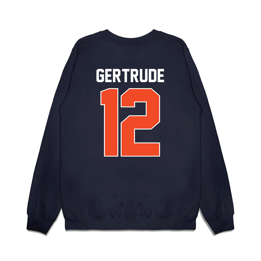Virginia - NCAA Men's Basketball : Elijah Gertrude - Vintage Shersey Premium Crewneck Sweatshirt-1