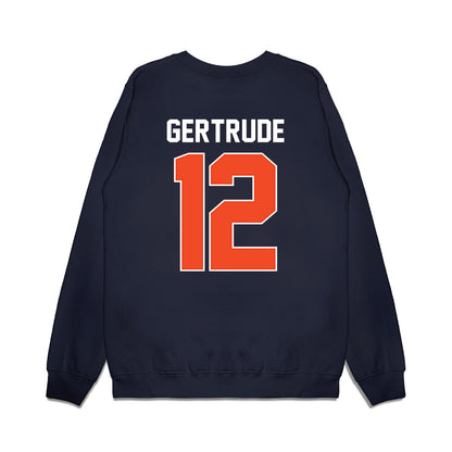 Virginia - NCAA Men's Basketball : Elijah Gertrude - Vintage Shersey Premium Crewneck Sweatshirt-1