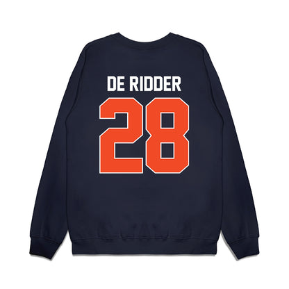 Virginia - NCAA Men's Basketball : Thijs De Ridder - Vintage Shersey Premium Crewneck Sweatshirt-1