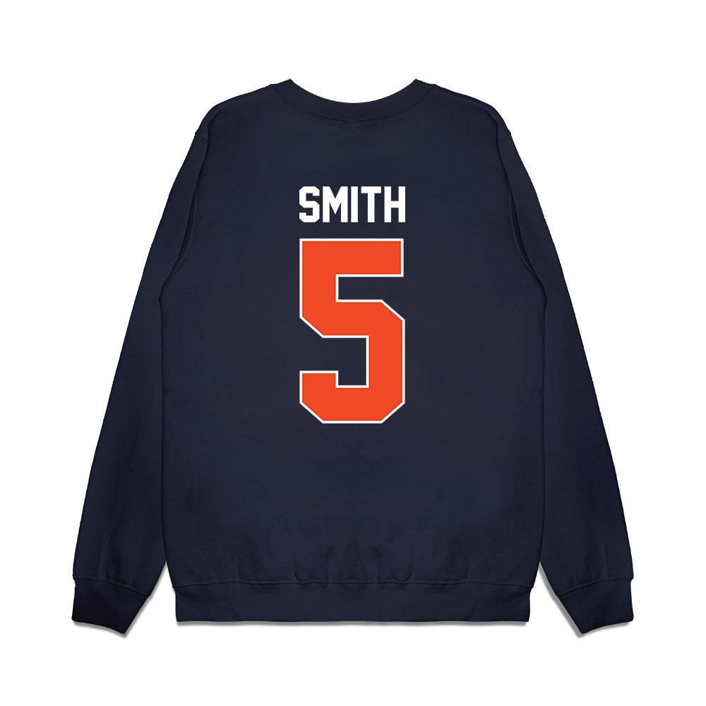 Virginia - NCAA Women's Basketball : Sa'Myah Smith - Vintage Shersey Premium Crewneck Sweatshirt-1