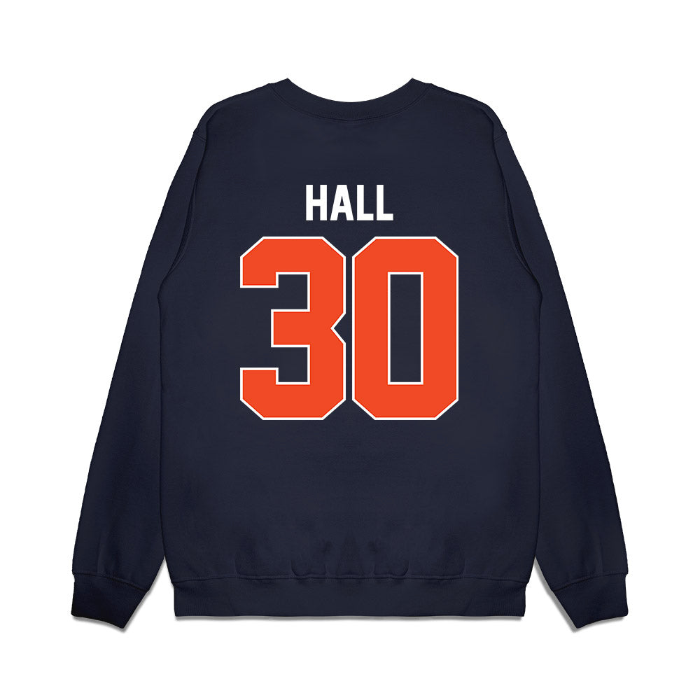 Virginia - NCAA Men's Basketball : Dallin Hall - Vintage Shersey Premium Crewneck Sweatshirt-1