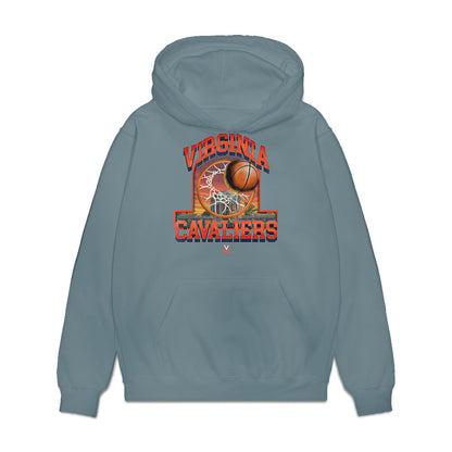 Virginia - NCAA Women's Basketball : Kymora Johnson - Vintage Shersey Premium Hooded Sweatshirt-0