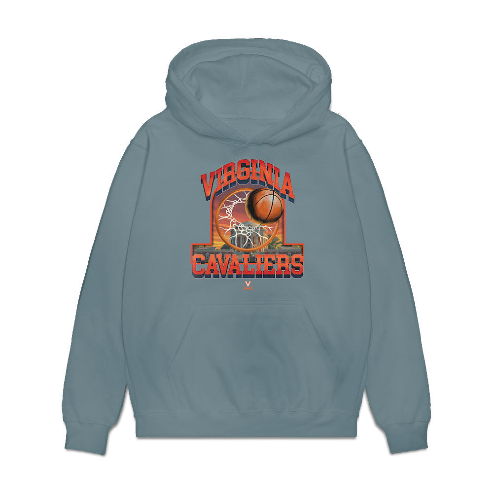 Virginia - NCAA Women's Basketball : Olivia McGhee - Vintage Shersey Premium Hooded Sweatshirt-0