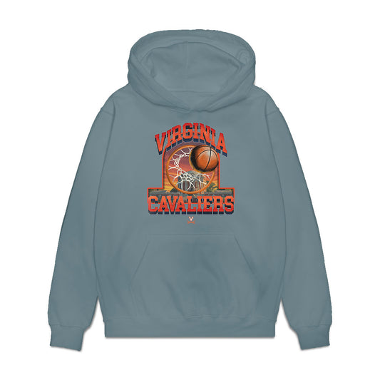 Virginia - NCAA Women's Basketball : Olivia McGhee - Vintage Shersey Premium Hooded Sweatshirt-0