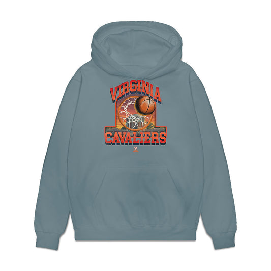 Virginia - NCAA Women's Basketball : Sa'Myah Smith - Vintage Shersey Premium Hooded Sweatshirt-0