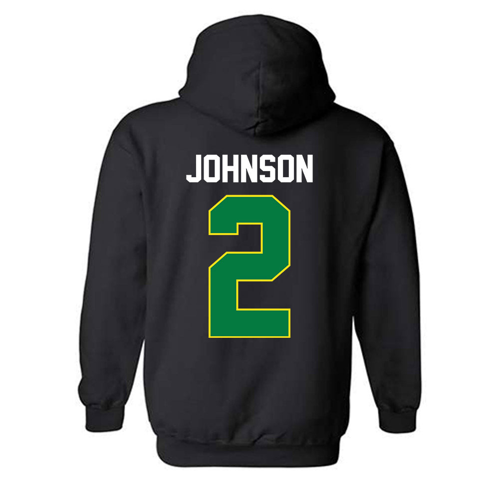Oregon - NCAA Men's Basketball : Jasper Johnson - Vintage Shersey Hooded Sweatshirt-1