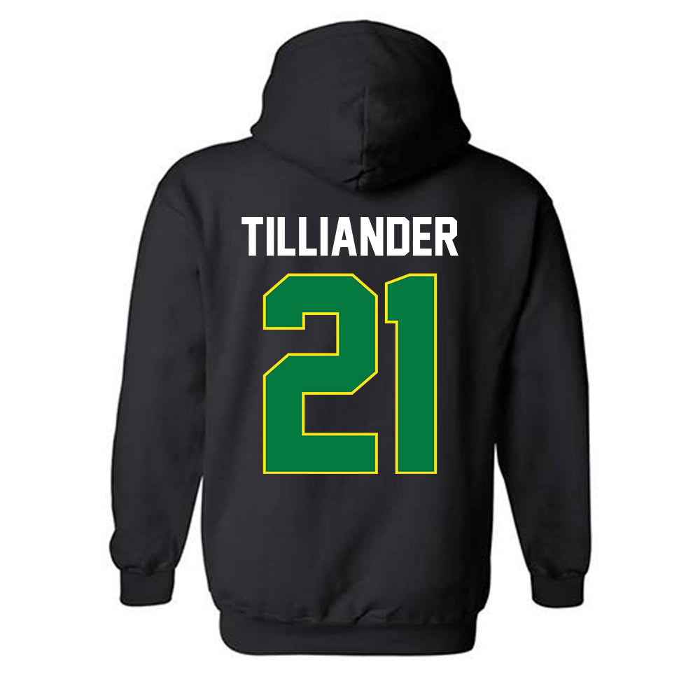 Oregon - NCAA Women's Basketball : Filippa Tilliander - Vintage Shersey Hooded Sweatshirt-1