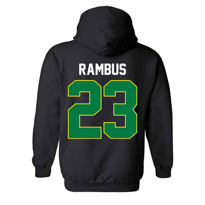 Oregon - NCAA Women's Basketball : Sarah Rambus - Vintage Shersey Hooded Sweatshirt-1