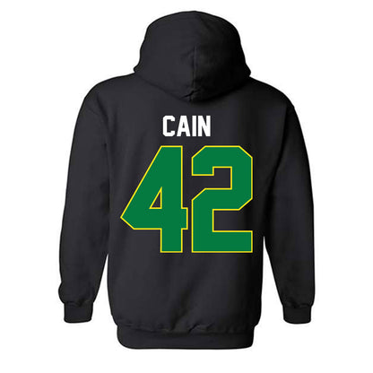 Oregon - NCAA Women's Basketball : Avary Cain - Vintage Shersey Hooded Sweatshirt-1