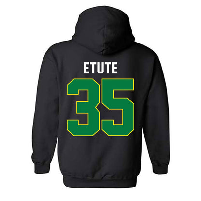 Oregon - NCAA Women's Basketball : Ehis Etute - Vintage Shersey Hooded Sweatshirt-1