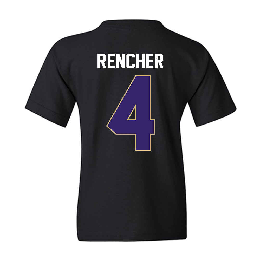Washington - NCAA Men's Basketball : Jasir Rencher - Vintage Shersey Youth T-Shirt-1