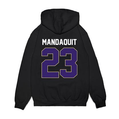Washington - NCAA Men's Basketball : JJ Mandaquit - Vintage Shersey Premium Hooded Sweatshirt-1