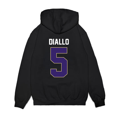 Washington - NCAA Men's Basketball : Zoom Diallo - Vintage Shersey Premium Hooded Sweatshirt-1