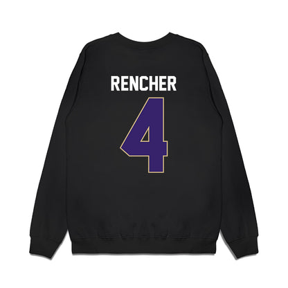 Washington - NCAA Men's Basketball : Jasir Rencher - Vintage Shersey Premium Crewneck Sweatshirt-1
