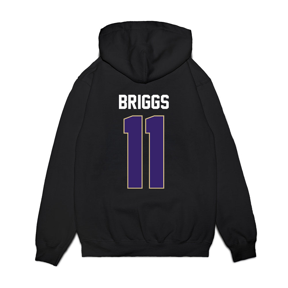 Washington - NCAA Women's Basketball : Chloe Briggs - Vintage Shersey Premium Hooded Sweatshirt-1