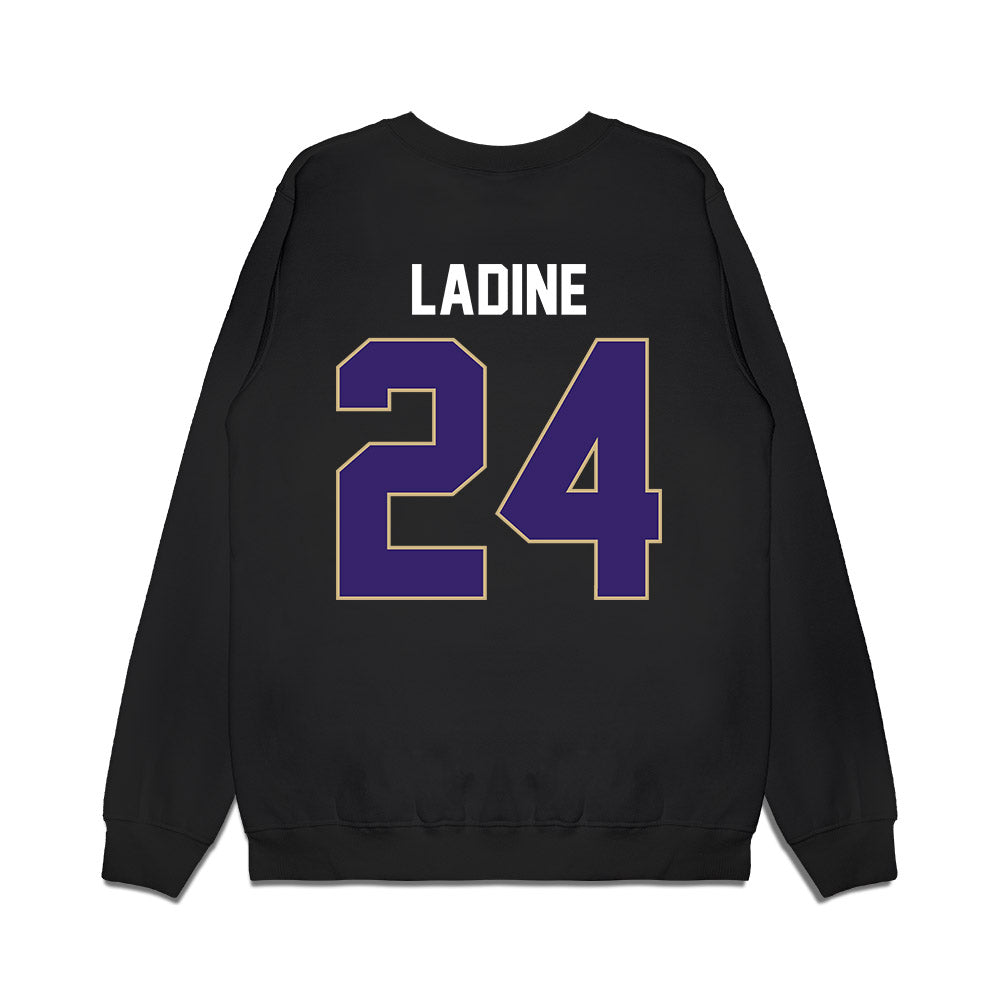 Washington - NCAA Women's Basketball : Elle Ladine - Vintage Shersey Premium Crewneck Sweatshirt-1