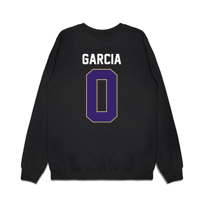 Washington - NCAA Women's Basketball : Amayah Garcia - Vintage Shersey Premium Crewneck Sweatshirt-1