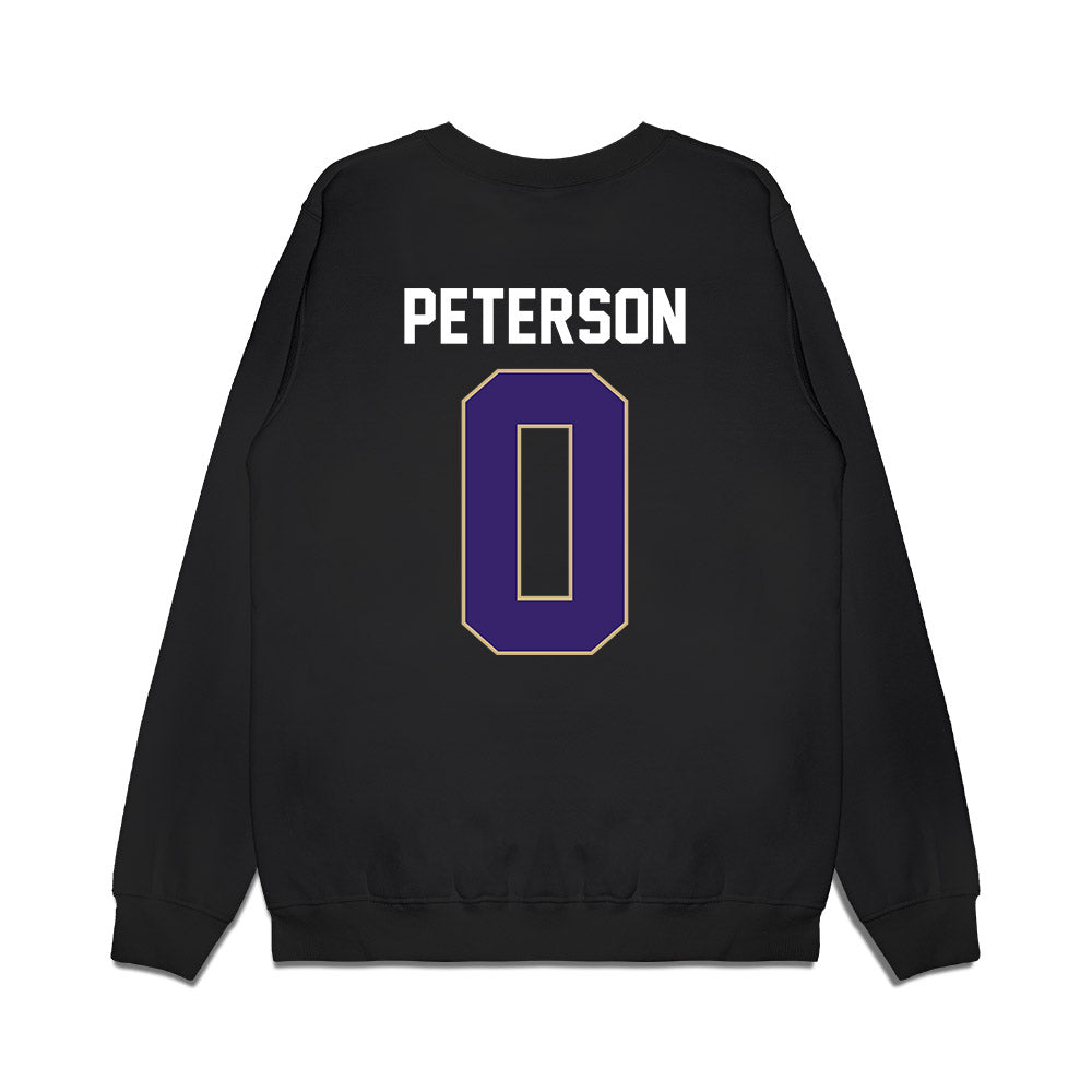 Washington - NCAA Men's Basketball : Quimari Peterson - Vintage Shersey Premium Crewneck Sweatshirt-1