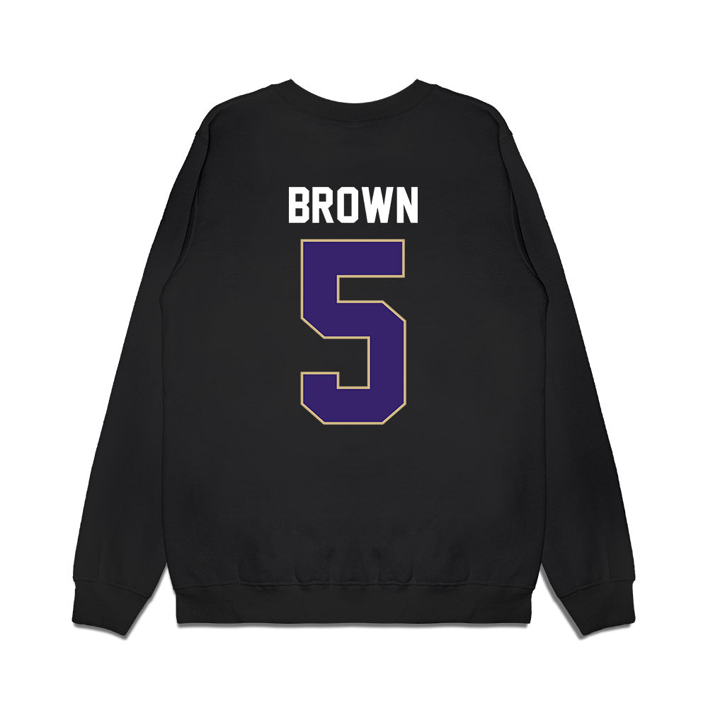 Washington - NCAA Women's Basketball : Teagan Brown - Vintage Shersey Premium Crewneck Sweatshirt-1