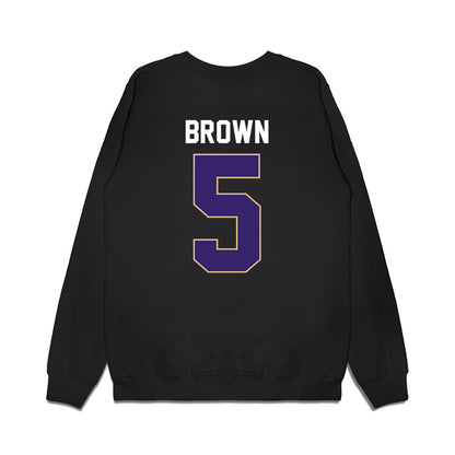 Washington - NCAA Women's Basketball : Teagan Brown - Vintage Shersey Premium Crewneck Sweatshirt-1