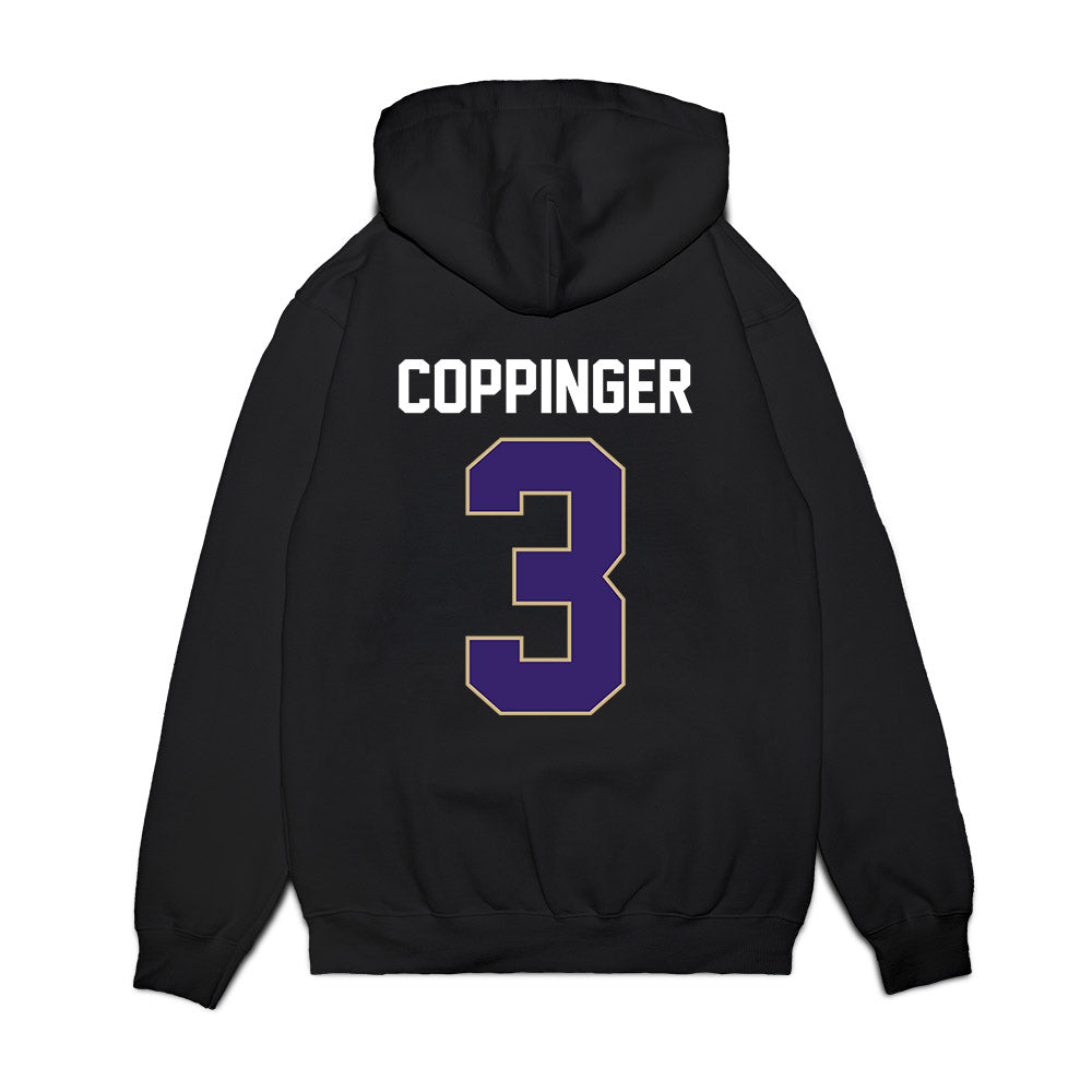 Washington - NCAA Women's Basketball : Devin Coppinger - Vintage Shersey Premium Hooded Sweatshirt-1
