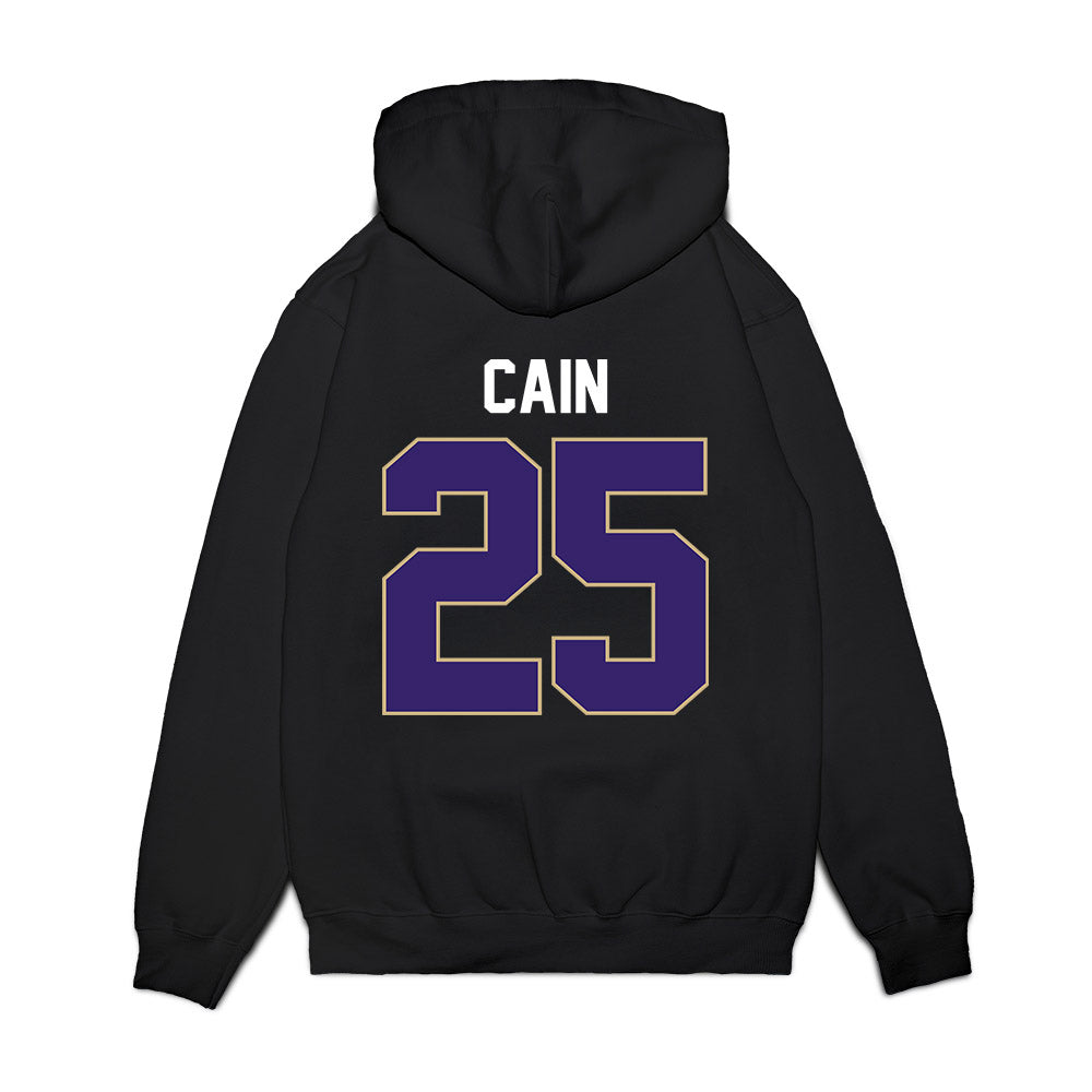 Washington - NCAA Women's Basketball : Nina Cain - Vintage Shersey Premium Hooded Sweatshirt-1