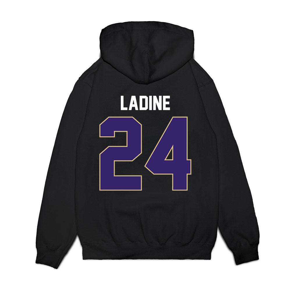 Washington - NCAA Women's Basketball : Elle Ladine - Vintage Shersey Premium Hooded Sweatshirt-1