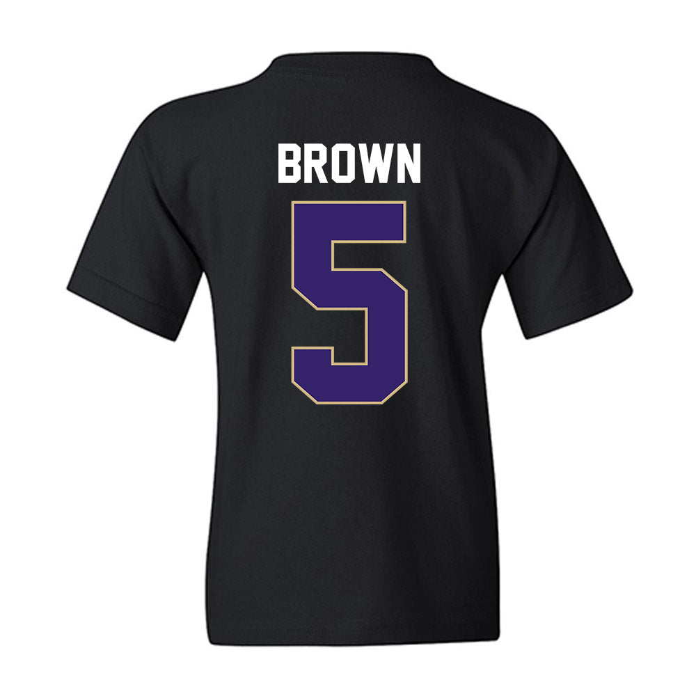 Washington - NCAA Women's Basketball : Teagan Brown - Vintage Shersey Youth T-Shirt-1