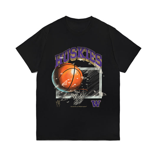 Washington - NCAA Men's Basketball : Jasir Rencher - Vintage Shersey Comfort Colors T-Shirt-0