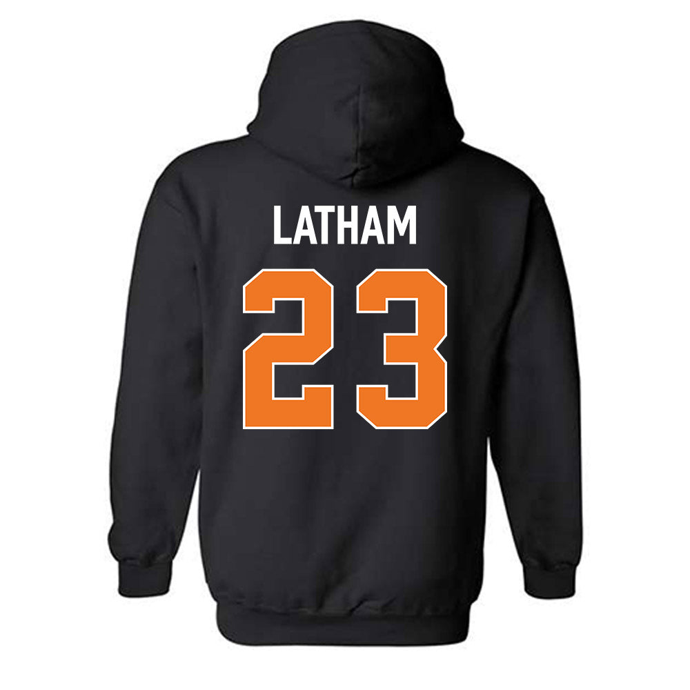 Virginia Tech - NCAA Women's Basketball : Alyssa Latham - Vintage Sports Shersey Hooded Sweatshirt-1