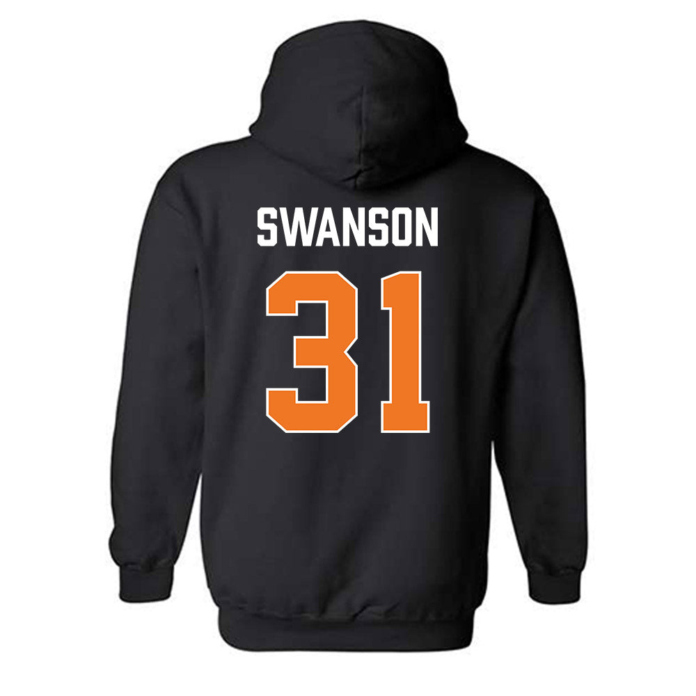 Virginia Tech - NCAA Women's Basketball : Sophie Swanson - Vintage Sports Shersey Hooded Sweatshirt-1