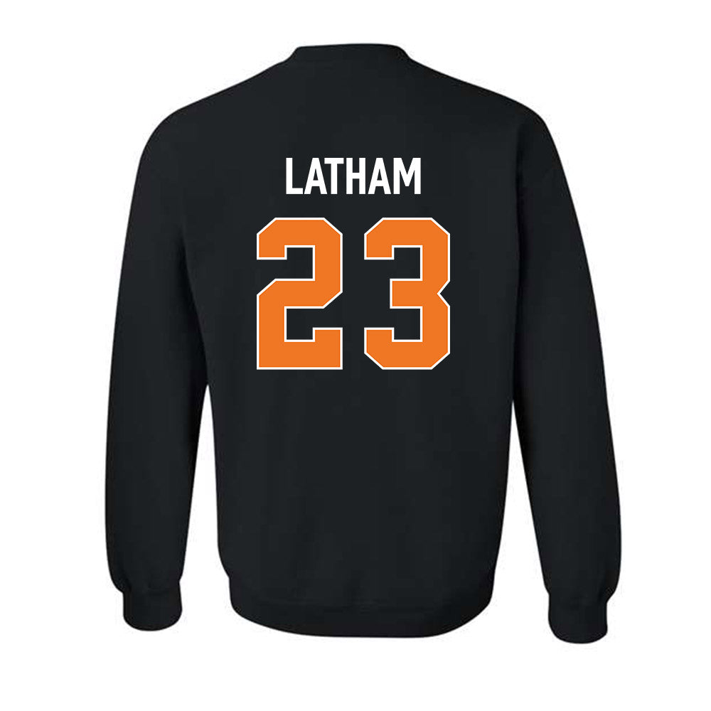 Virginia Tech - NCAA Women's Basketball : Alyssa Latham - Vintage Sports Shersey Crewneck Sweatshirt-1