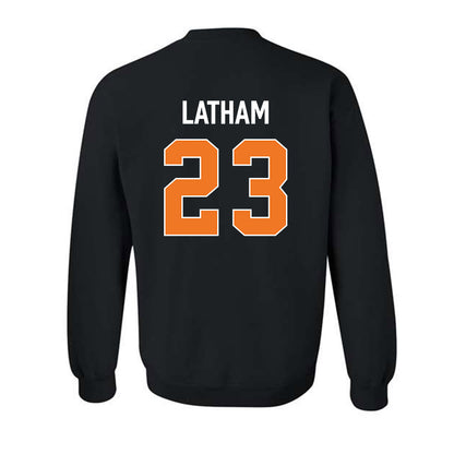 Virginia Tech - NCAA Women's Basketball : Alyssa Latham - Vintage Sports Shersey Crewneck Sweatshirt-1