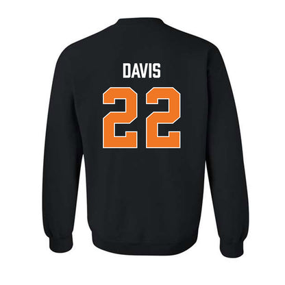 Virginia Tech - NCAA Men's Basketball : Solomon Davis - Vintage Sports Shersey Crewneck Sweatshirt-1