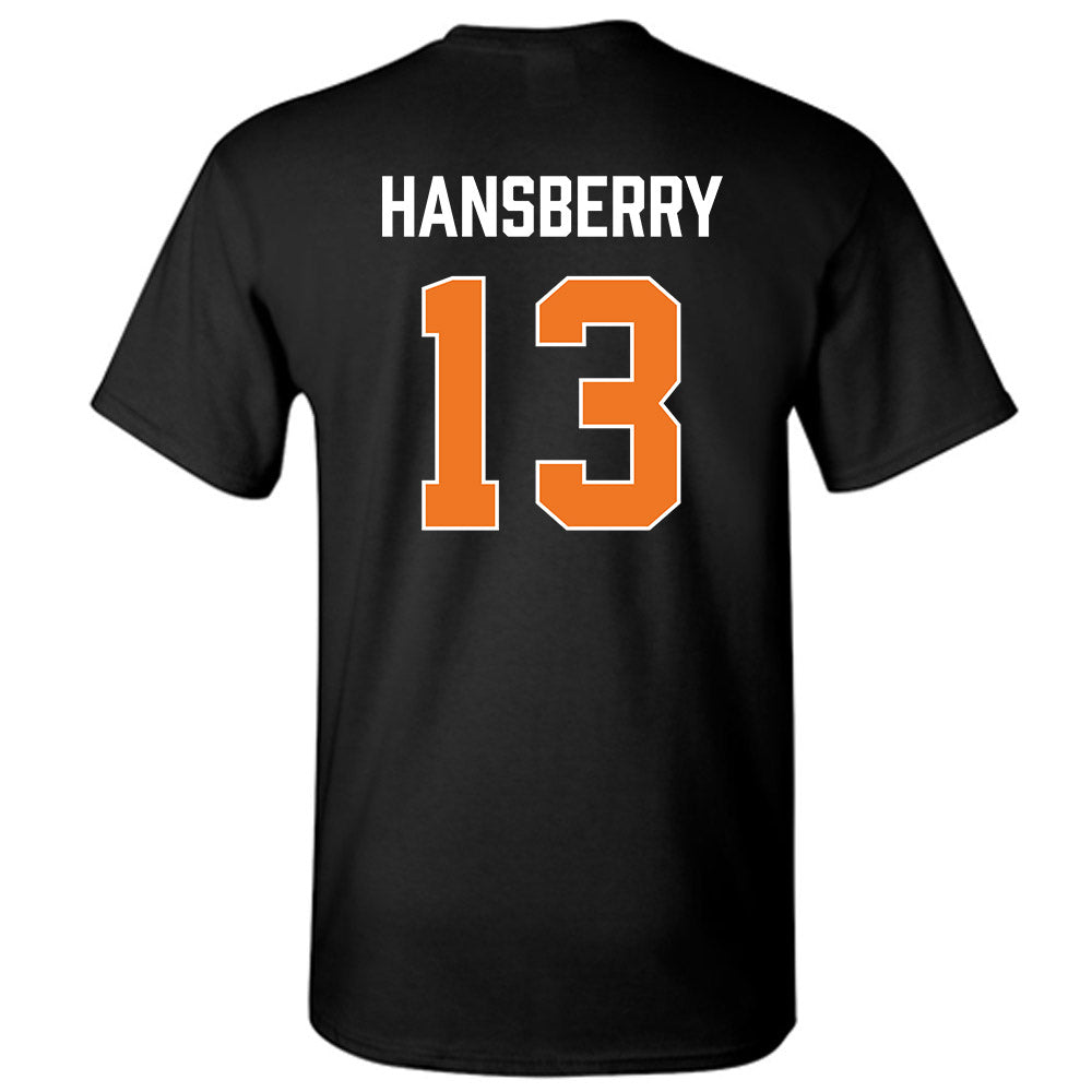 Virginia Tech - NCAA Men's Basketball : Amani Hansberry - Vintage Sports Shersey T-Shirt-1