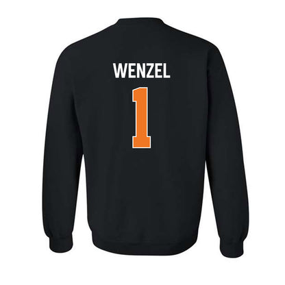Virginia Tech - NCAA Women's Basketball : Carleigh Wenzel - Vintage Sports Shersey Crewneck Sweatshirt-1
