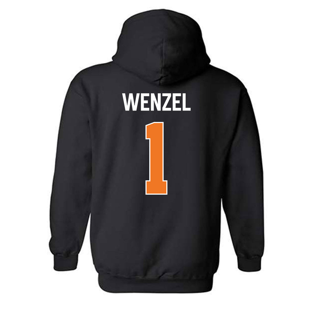 Virginia Tech - NCAA Women's Basketball : Carleigh Wenzel - Vintage Sports Shersey Hooded Sweatshirt-1