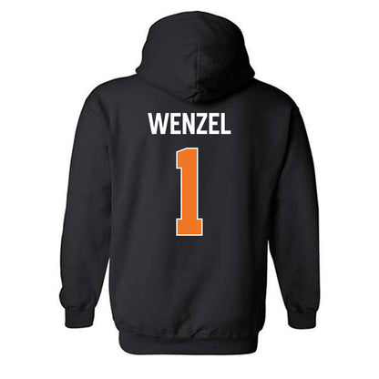 Virginia Tech - NCAA Women's Basketball : Carleigh Wenzel - Vintage Sports Shersey Hooded Sweatshirt-1