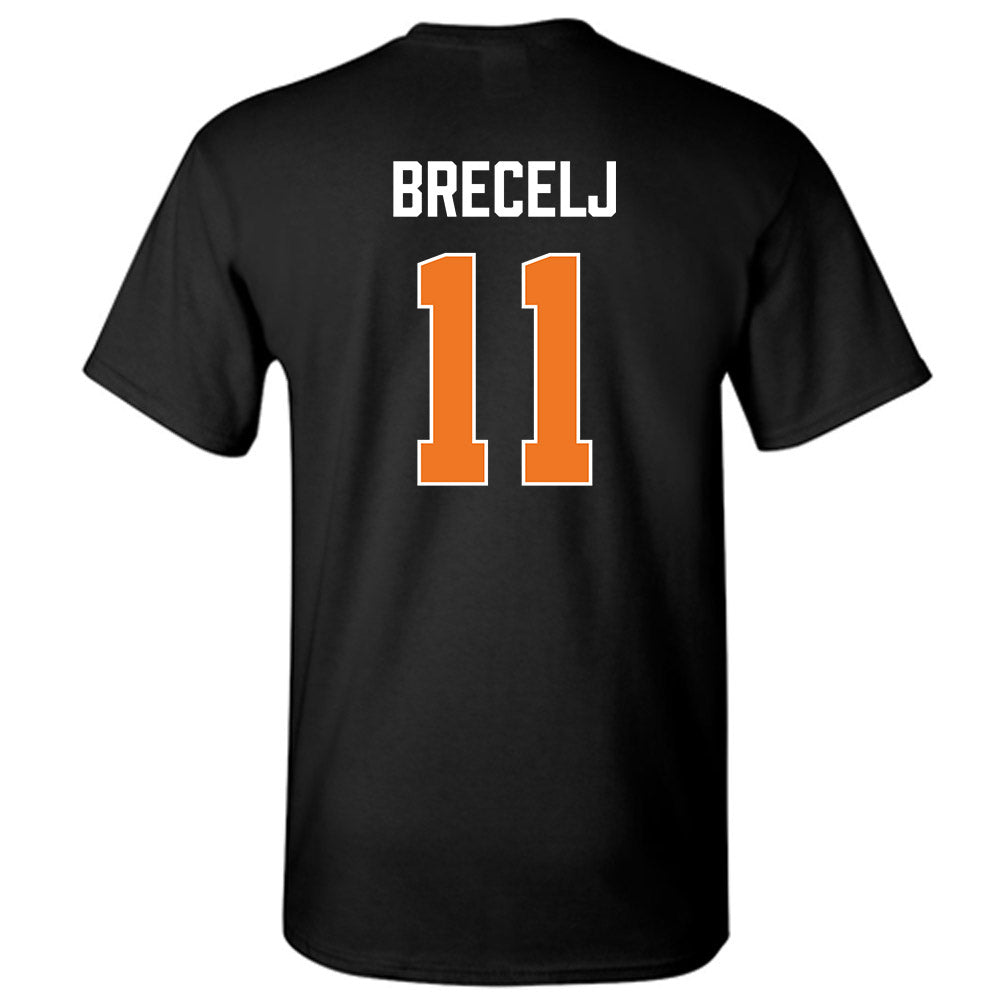 Virginia Tech - NCAA Women's Basketball : Spela Brecelj - Vintage Sports Shersey T-Shirt-1