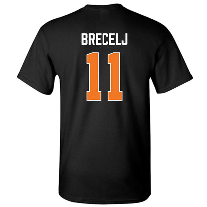 Virginia Tech - NCAA Women's Basketball : Spela Brecelj - Vintage Sports Shersey T-Shirt-1