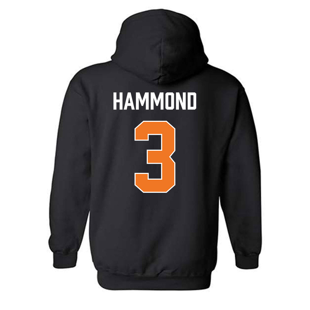 Virginia Tech - NCAA Men's Basketball : Ben Hammond - Vintage Sports Shersey Hooded Sweatshirt-1