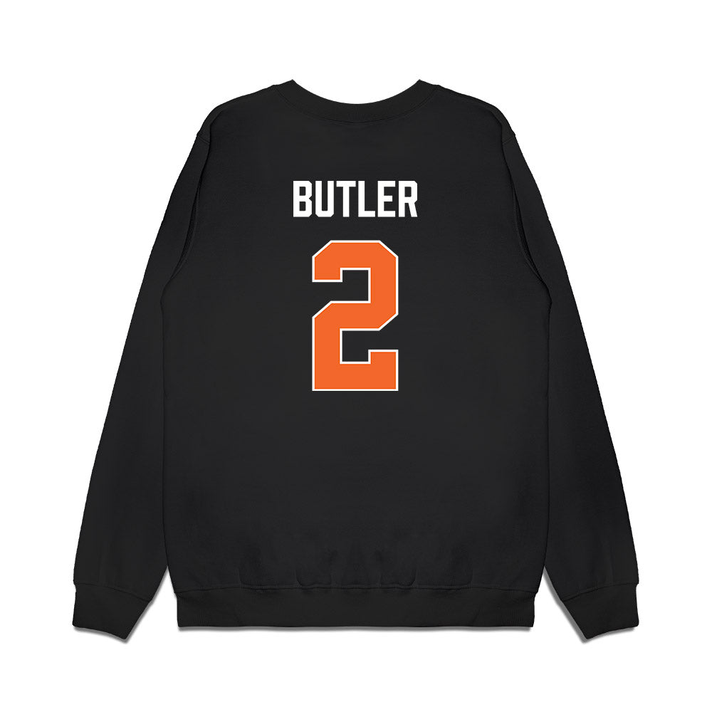 Clemson - NCAA Women's Basketball : Ja'Kerra Butler - Vintage Shersey Premium Crewneck Sweatshirt-1