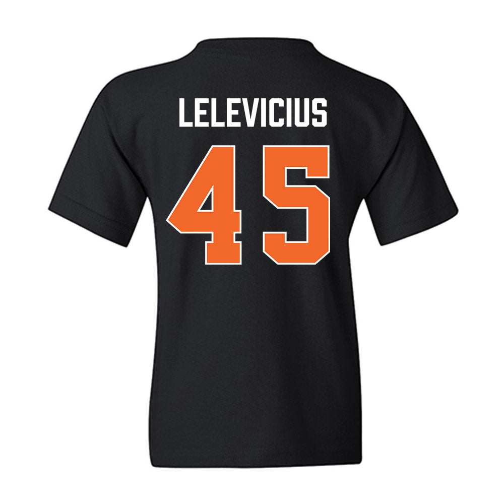 Clemson - NCAA Men's Basketball : Liutauras Lelevicius - Vintage Shersey Youth T-Shirt-1