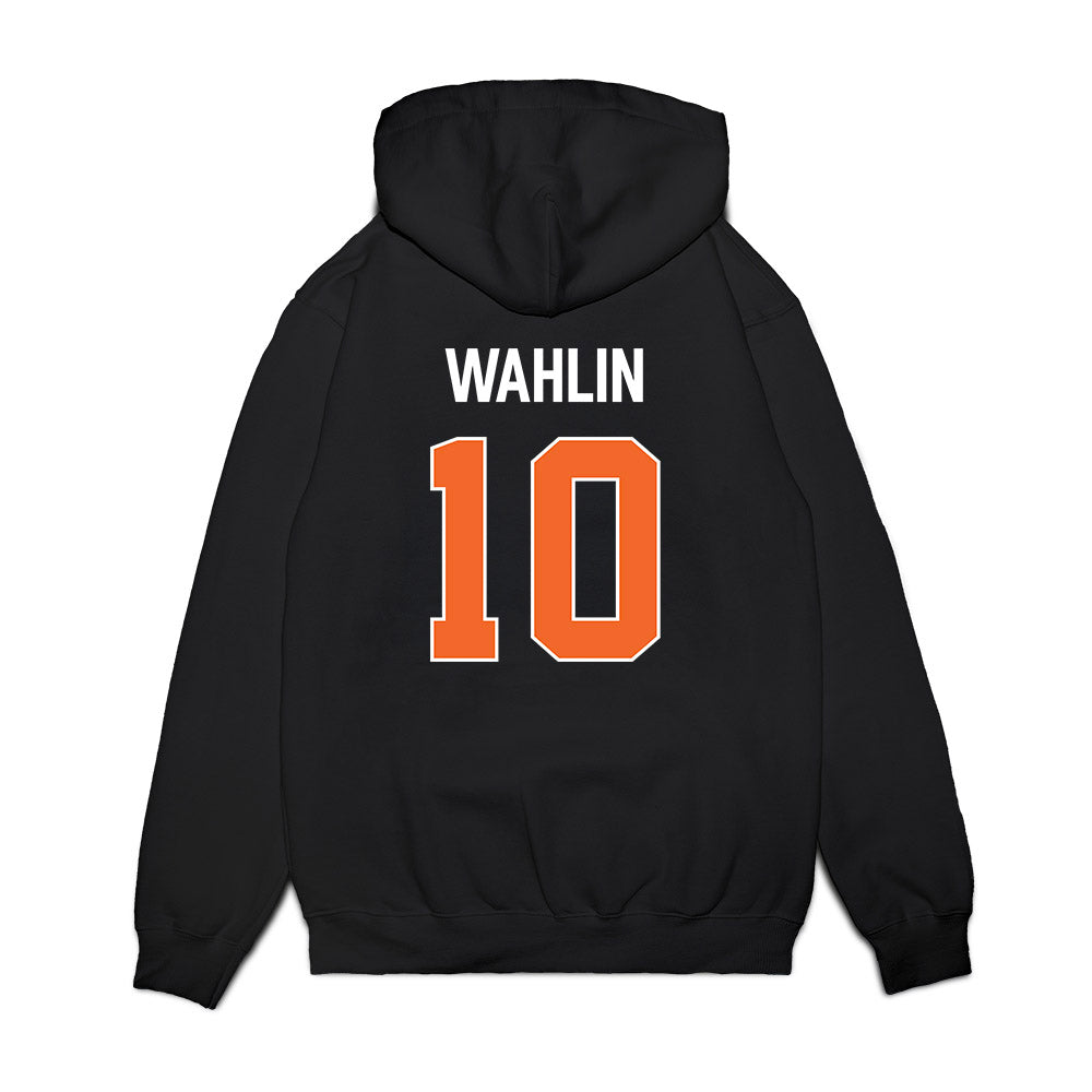 Clemson - NCAA Men's Basketball : Jake Wahlin - Vintage Shersey Premium Hooded Sweatshirt-1