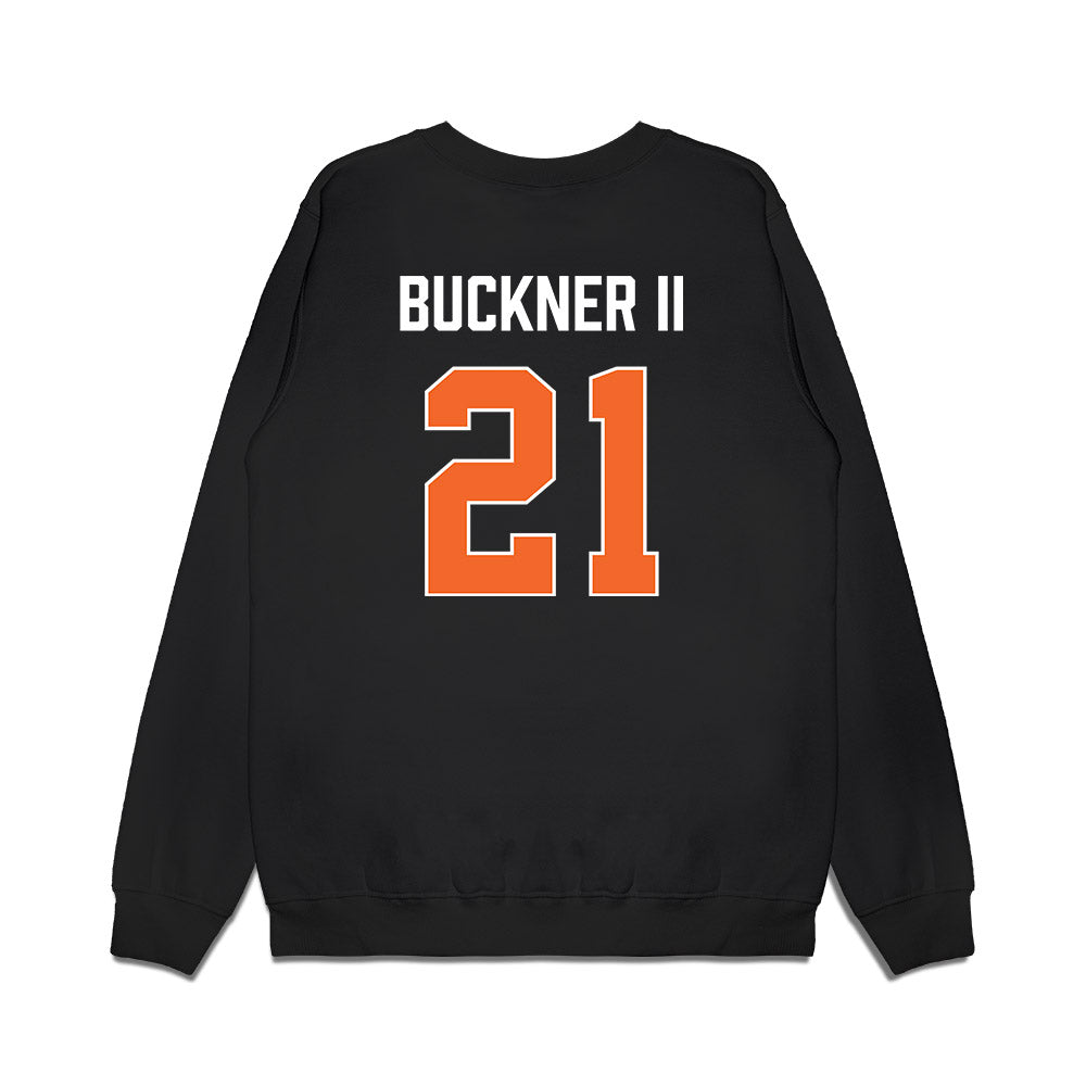 Clemson - NCAA Men's Basketball : Ace Buckner II - Vintage Shersey Premium Crewneck Sweatshirt-1