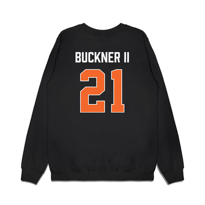 Clemson - NCAA Men's Basketball : Ace Buckner II - Vintage Shersey Premium Crewneck Sweatshirt-1