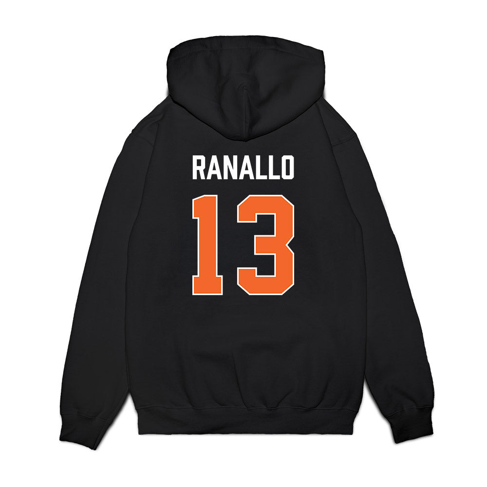Clemson - NCAA Women's Basketball : Bella Ranallo - Vintage Shersey Premium Hooded Sweatshirt-1