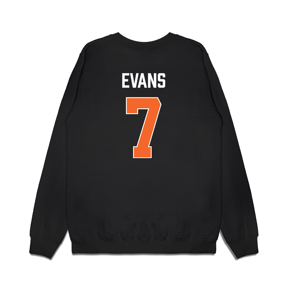 Clemson - NCAA Women's Basketball : Summah Evans - Vintage Shersey Premium Crewneck Sweatshirt-1