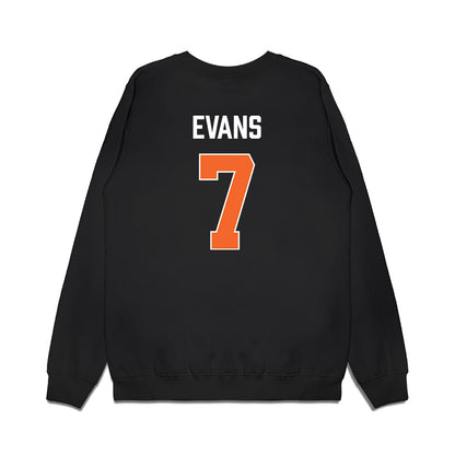 Clemson - NCAA Women's Basketball : Summah Evans - Vintage Shersey Premium Crewneck Sweatshirt-1